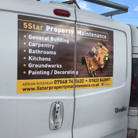 2 X Personalised Van Magnetic Signs – Removable Car Advertise Printing UK Made
